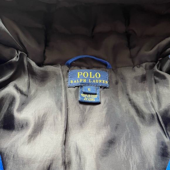 POLO by Ralph Lauren Down Hooded Jacket (Size 6) - Picture 8 of 10